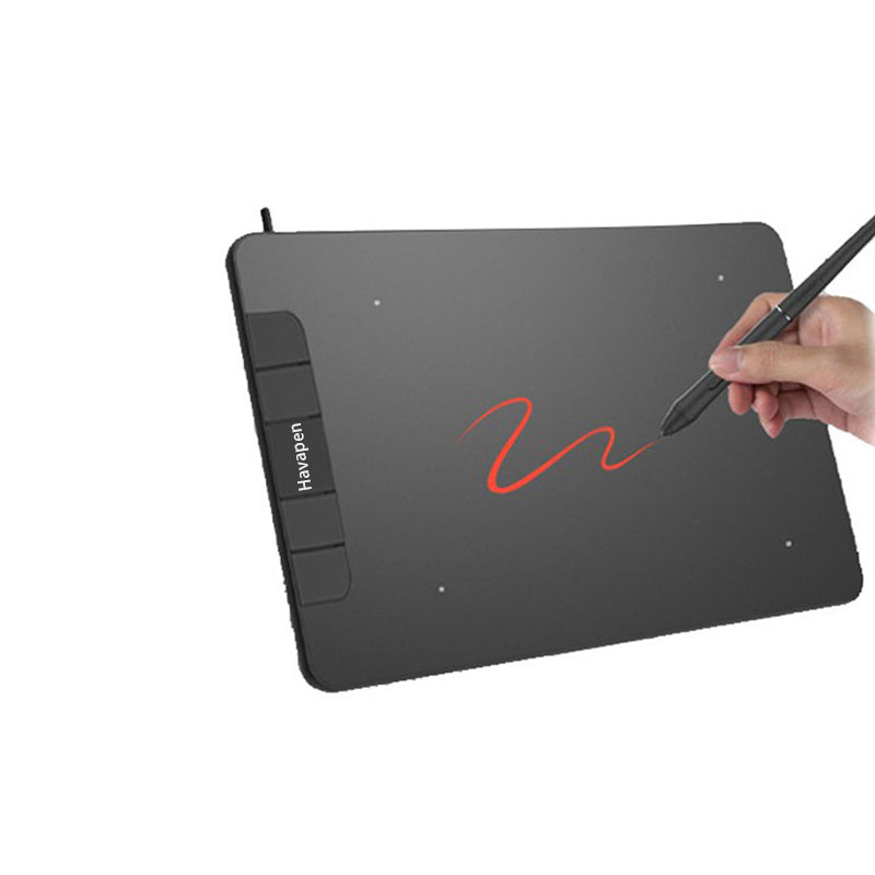 Drawing Tablet HavaPen Tablet YZ 640 with Tilt Function 4 Keys 8192 Levels Graphics Tablet for Android Mac Windows